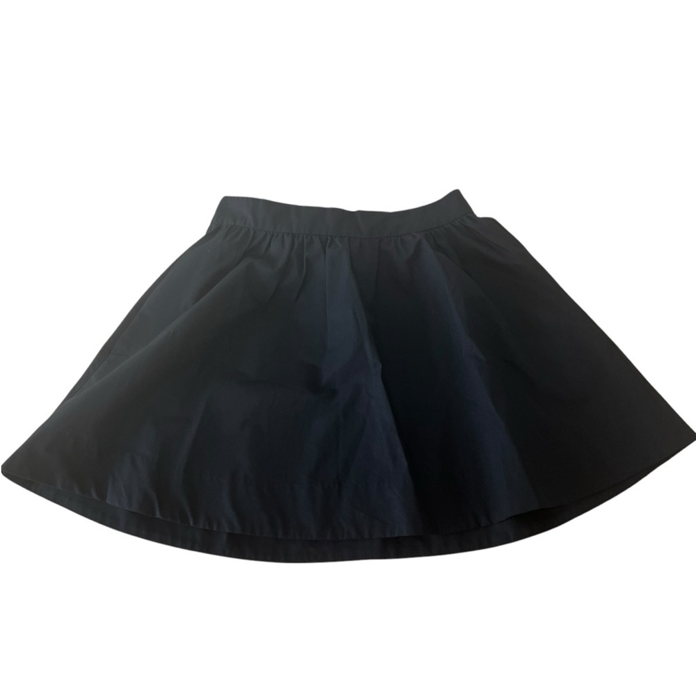 Kate Spade Girls Coreen A Line Skirt Black Exposed Gold Tone Back Zipper 14 NWT
